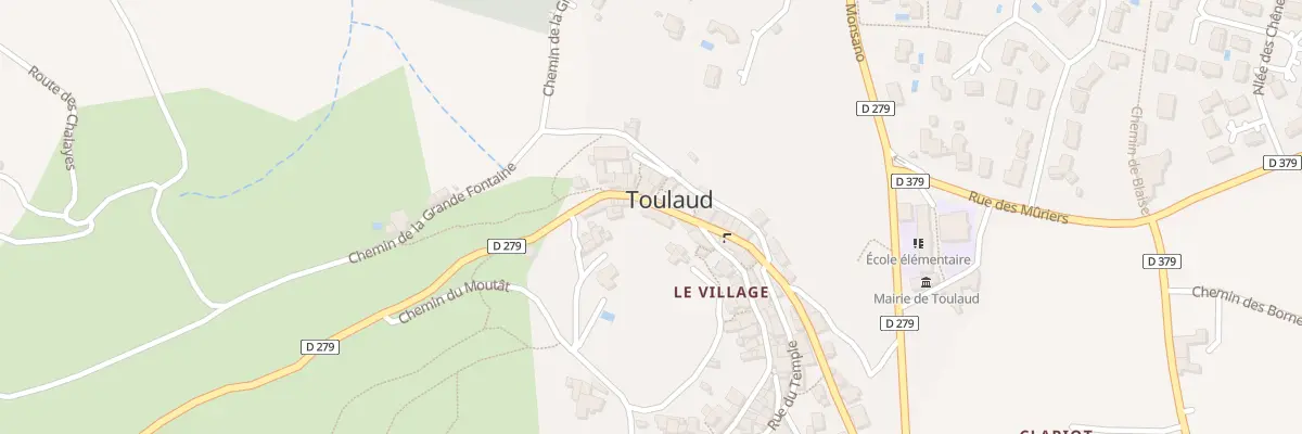 Plan du 725 Rue du Moulin de l’Aure à Toulaud