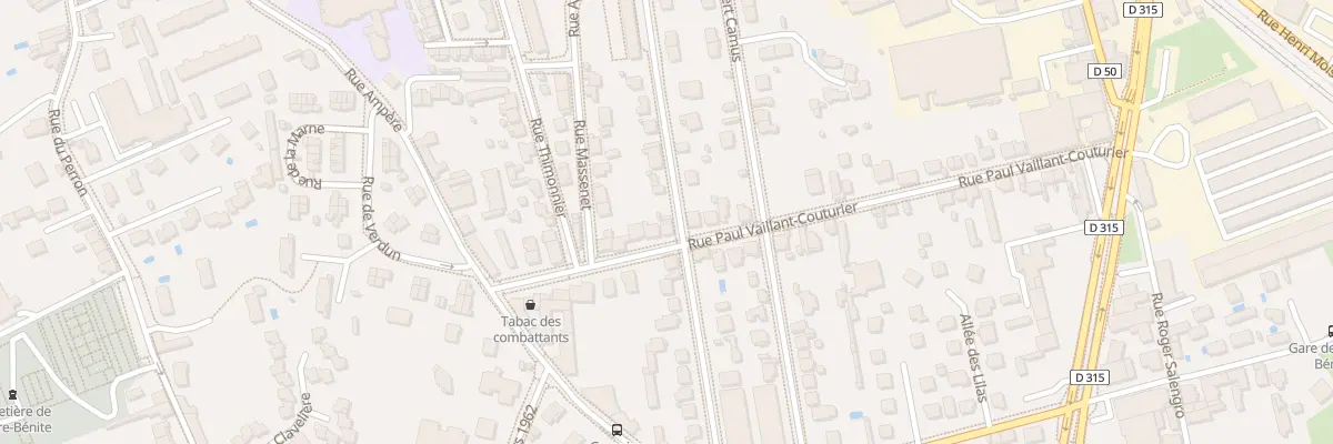 Plan du 44 Rue Paul Vaillant-Couturier à Oullins-Pierre-Bénite