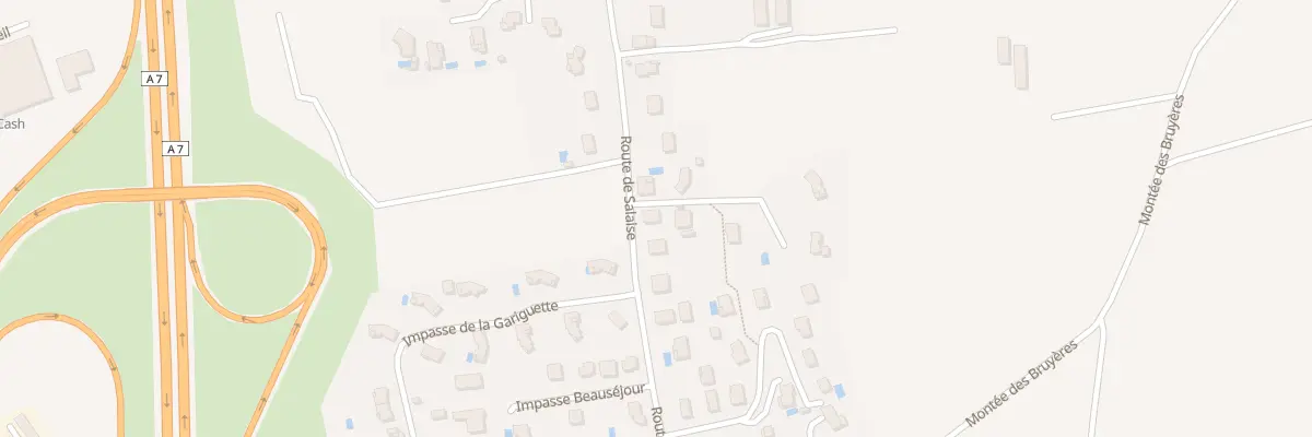 Plan du 16 Rte de Salaise à Chanas