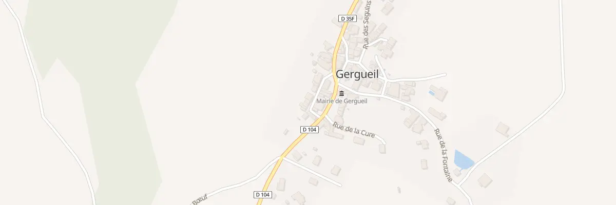 Plan du 9001 Rue Serrée à Gergueil