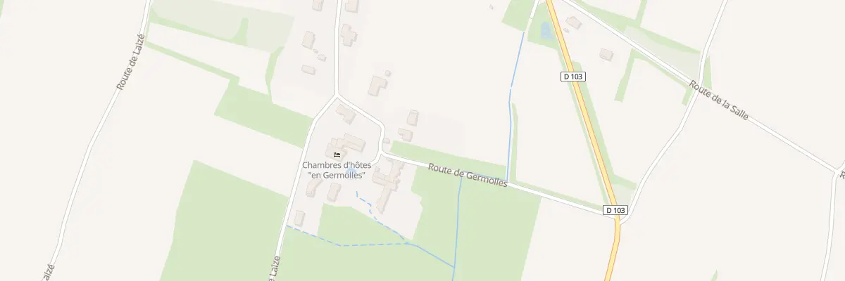 Plan du 353 Rte de Germolles à Clessé
