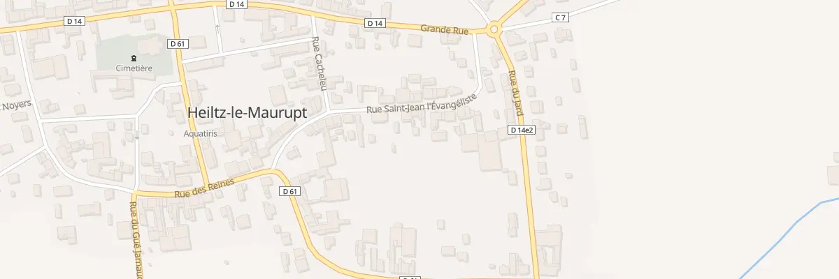 Plan du 14 Rue St Jean l’Evangeliste à Heiltz-le-Maurupt