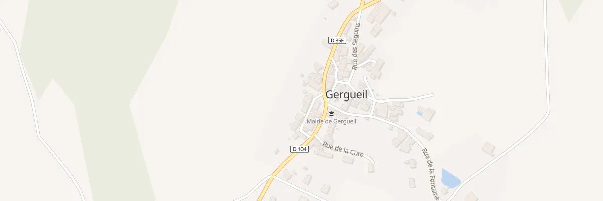 Plan du 2 Rue Serrée à Gergueil