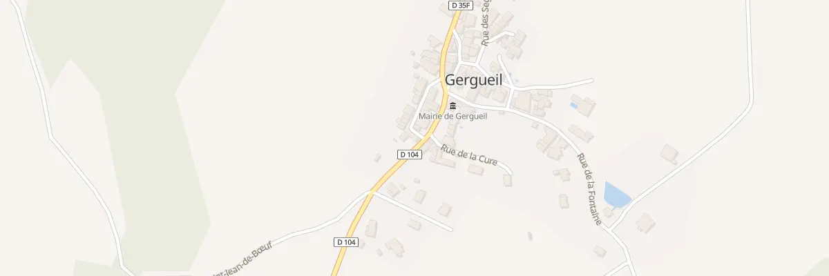 Plan du 10 Rue Haute à Gergueil