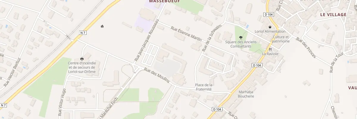 Plan du 2 Pl des Nougatiers à Loriol-sur-Drôme