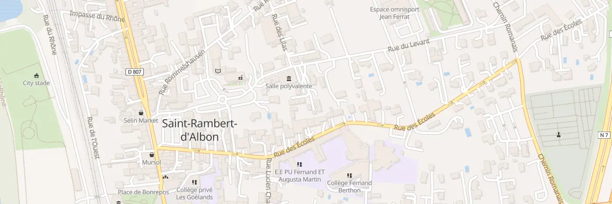 Plan du 2D Rue du Levant à Saint-Rambert-d’Albon