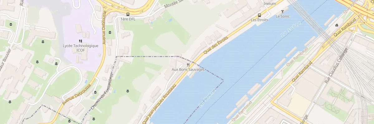Plan du 1 Quai J J Rousseau à La Mulatière