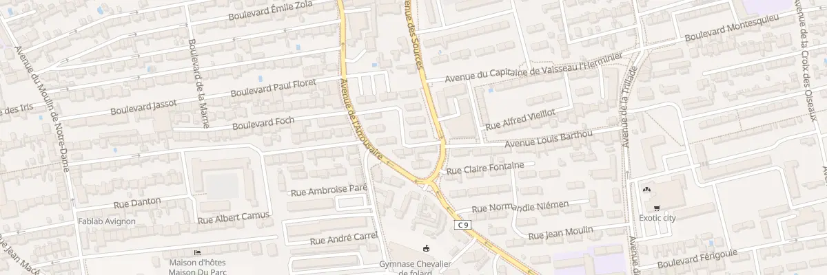 Plan du 15 Rue Alexandre Fleming à Avignon
