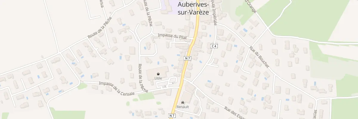 Plan du 842 Rte Nationale 7 à Auberives-sur-Varèze
