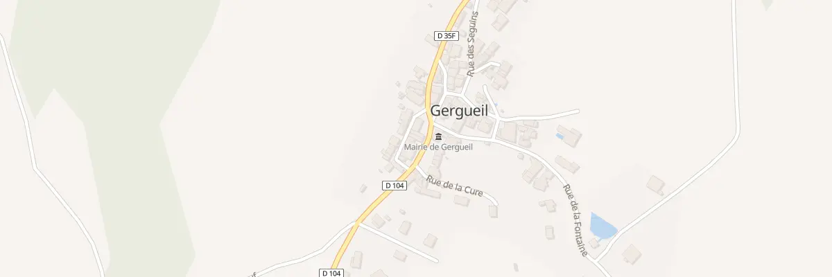 Plan du 4 Rue Haute à Gergueil