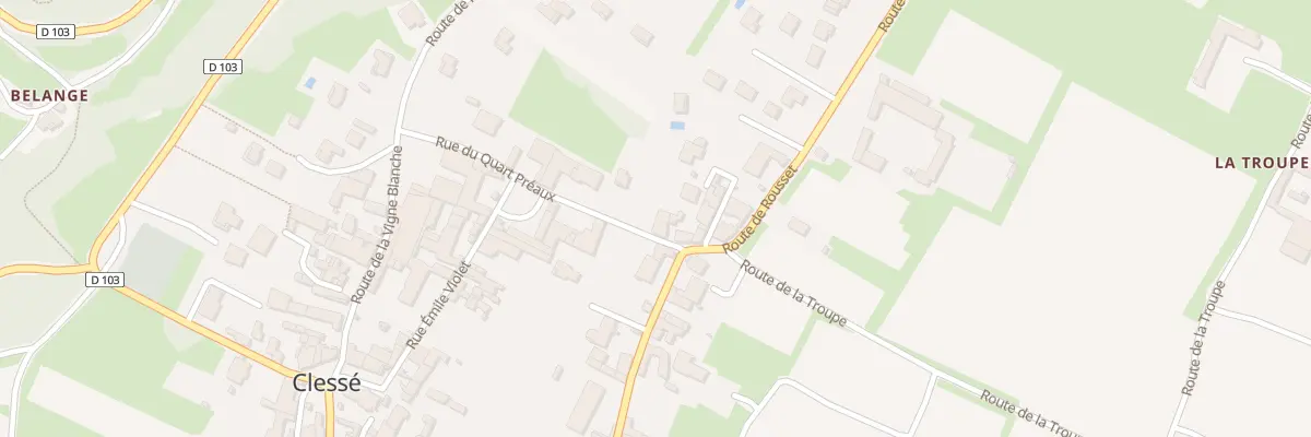 Plan du 32 Rue du Quart Préaux à Clessé