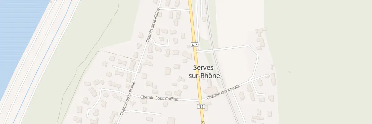 Plan du 296 Rte Nationale 7 à Serves-sur-Rhône