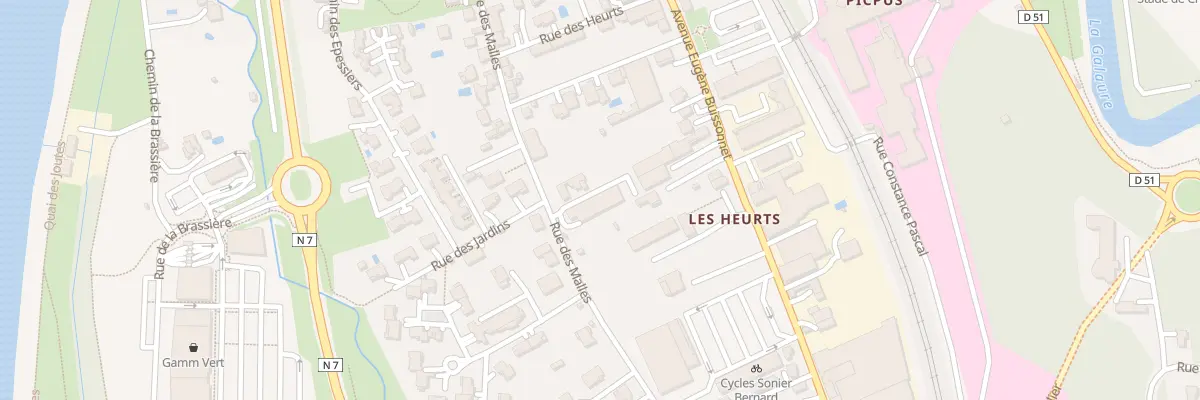Plan du 29 Rue des Malles à Saint-Vallier