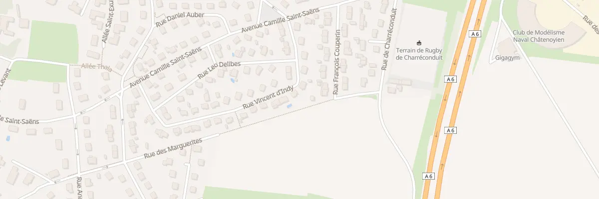 Plan du 11 Rue Vincent d’Indy à Châtenoy-le-Royal