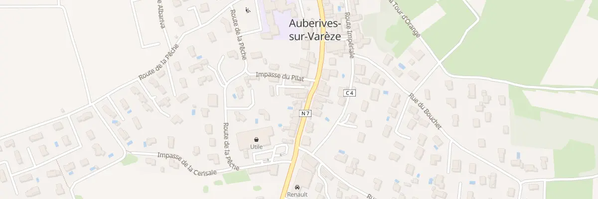 Plan du 9031 Rte Nationale 7 à Auberives-sur-Varèze