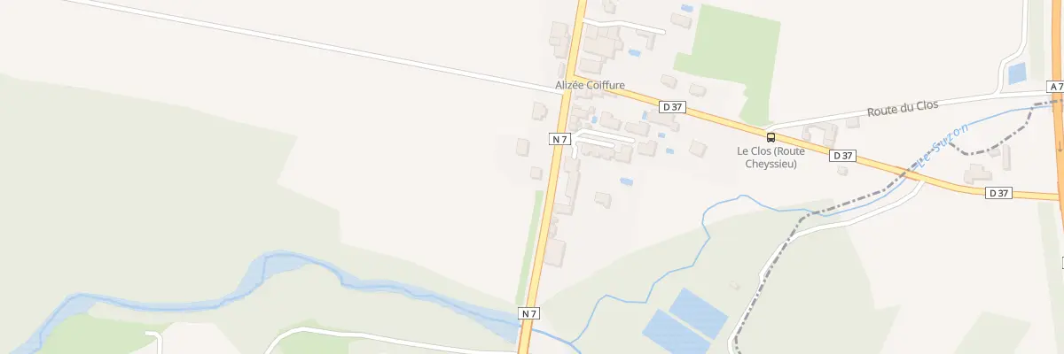 Plan du 181 Rte Nationale 7 à Auberives-sur-Varèze