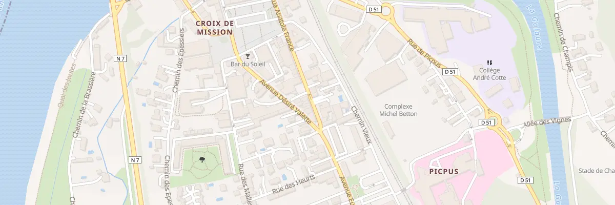 Plan du 22 Rue Anatole France à Saint-Vallier