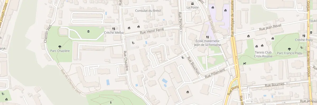 Plan du 25 Rue Pernon à Lyon 4e Arrondissement