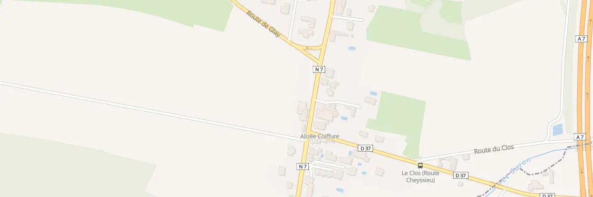 Plan du 299 Rte Nationale 7 à Auberives-sur-Varèze
