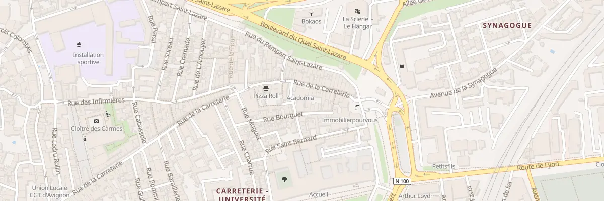 Plan du 142 Rue Carreterie à Avignon