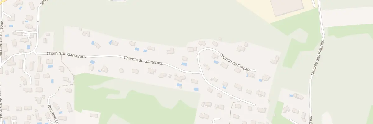 Plan du 47 Che du Côteau à Reyrieux