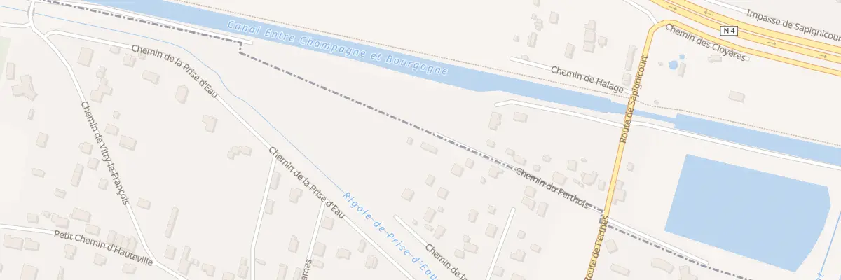 Plan du 11 Che du Perthois à Sapignicourt