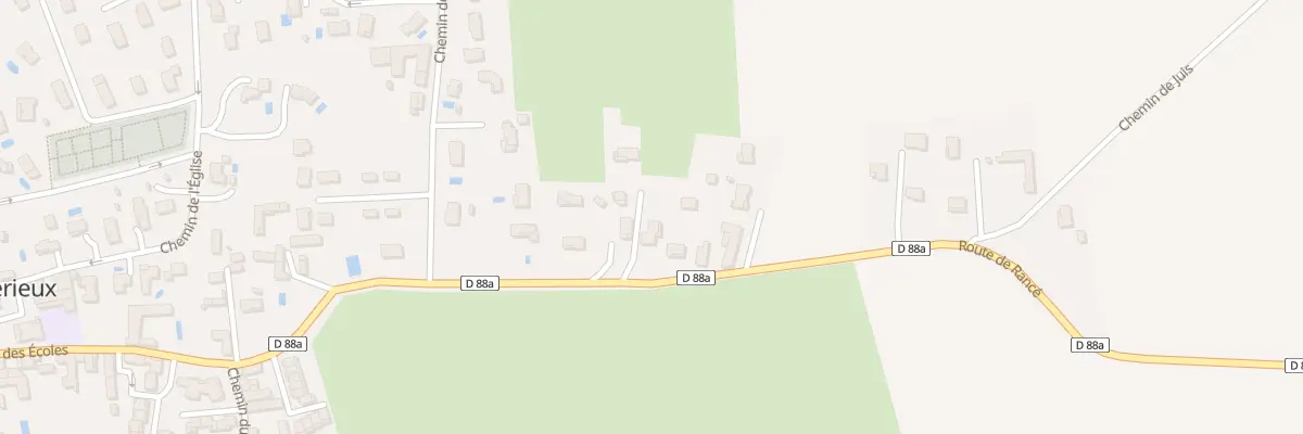 Plan du 181 Rte de Rance à Misérieux