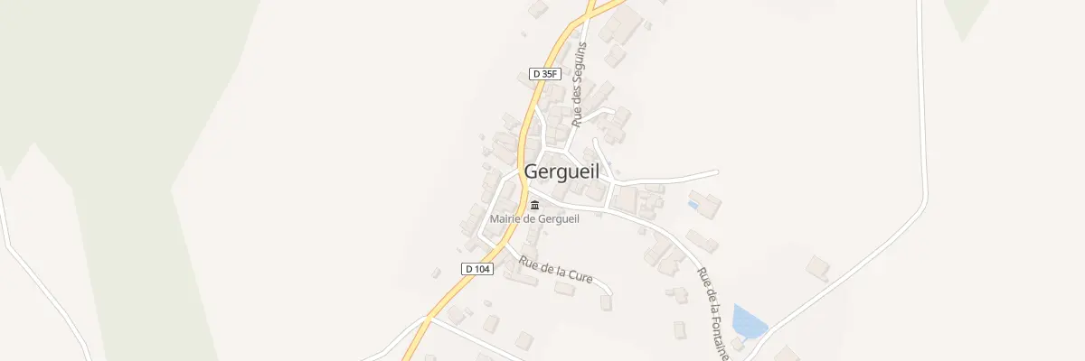 Plan du 2 Rue du Milieu à Gergueil