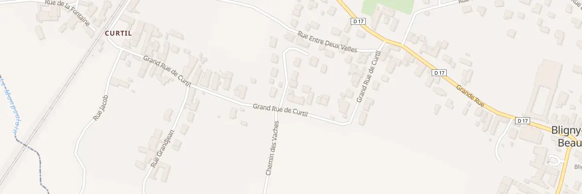 Plan du 20 Gr Grande Rue de Curtil à Bligny-lès-Beaune