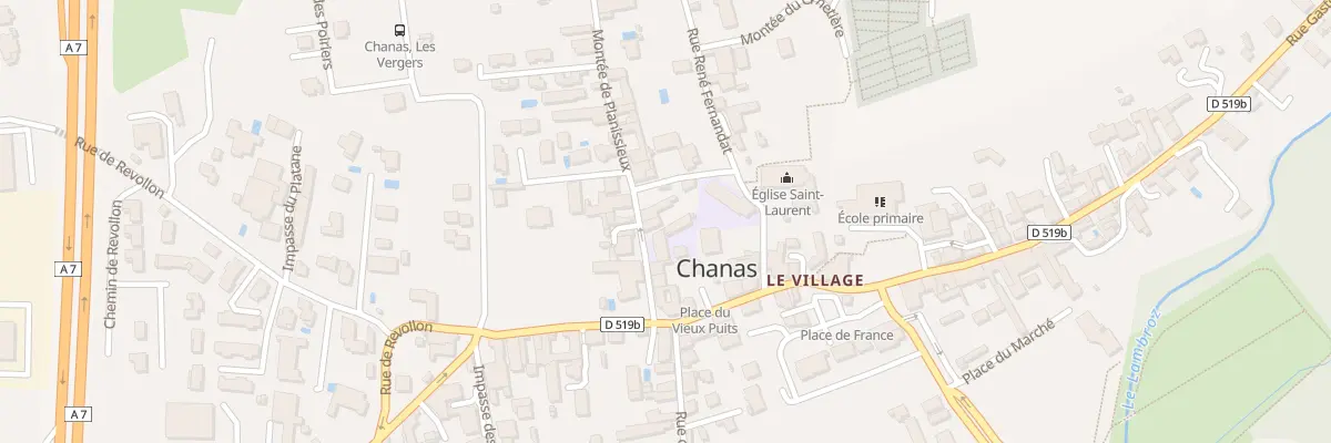 Plan du 6 Mte de Planissieux à Chanas