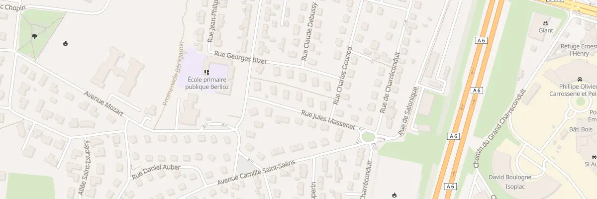 Plan du 12 Rue Jules Massenet à Châtenoy-le-Royal