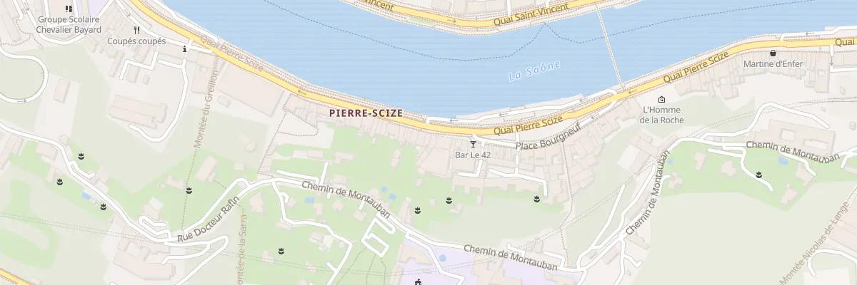 Plan du 36 Quai Pierre Scize à Lyon 9e Arrondissement