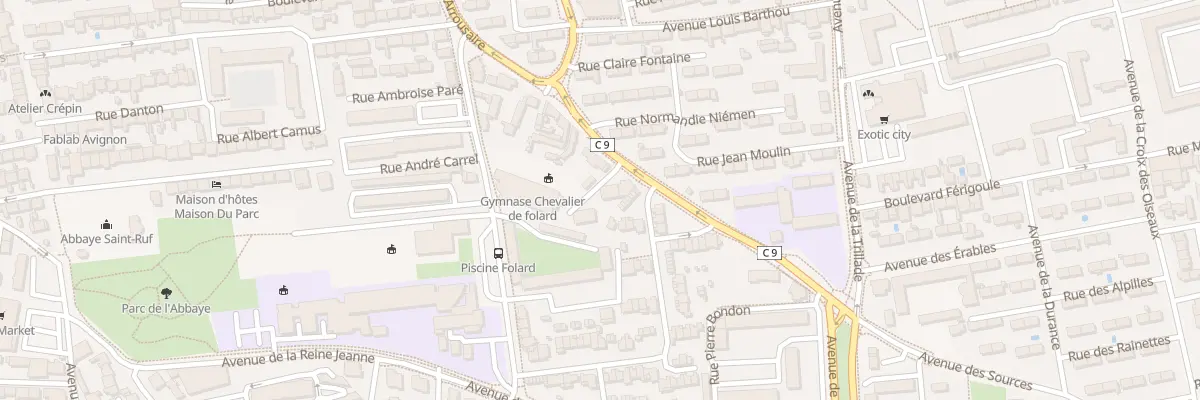Plan du 88 Av des Sources à Avignon