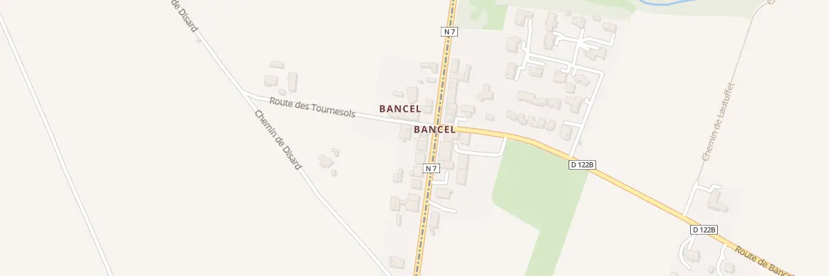 Plan du 5199 Bancel à Andancette