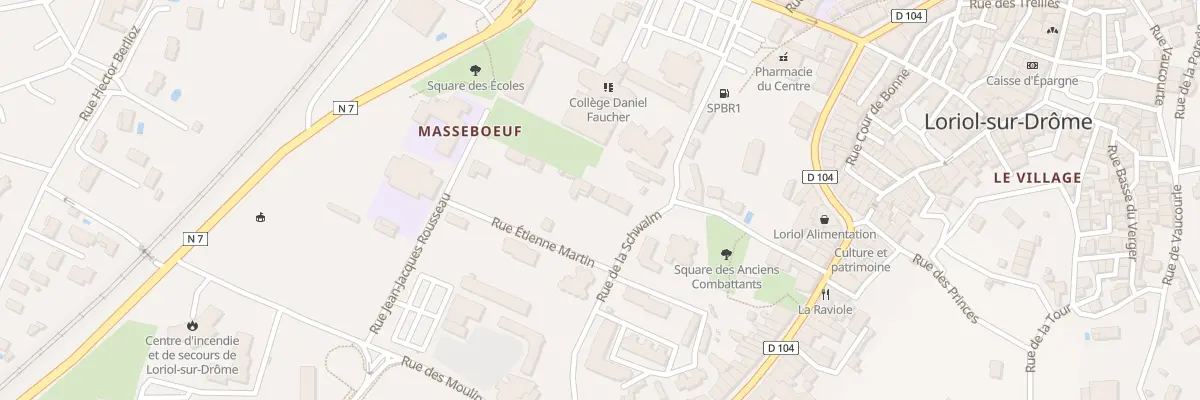 Plan du 4 Rue etienne martin à Loriol-sur-Drôme