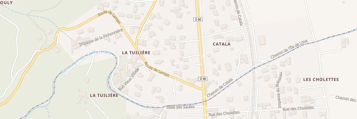 Plan du 121B Rte de Lyon à Lemps