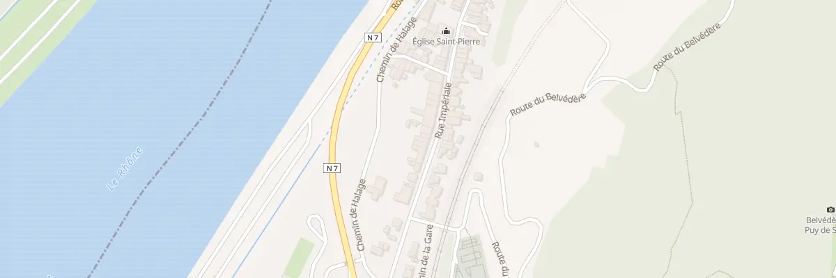 Plan du 58 Rue Impériale à Serves-sur-Rhône