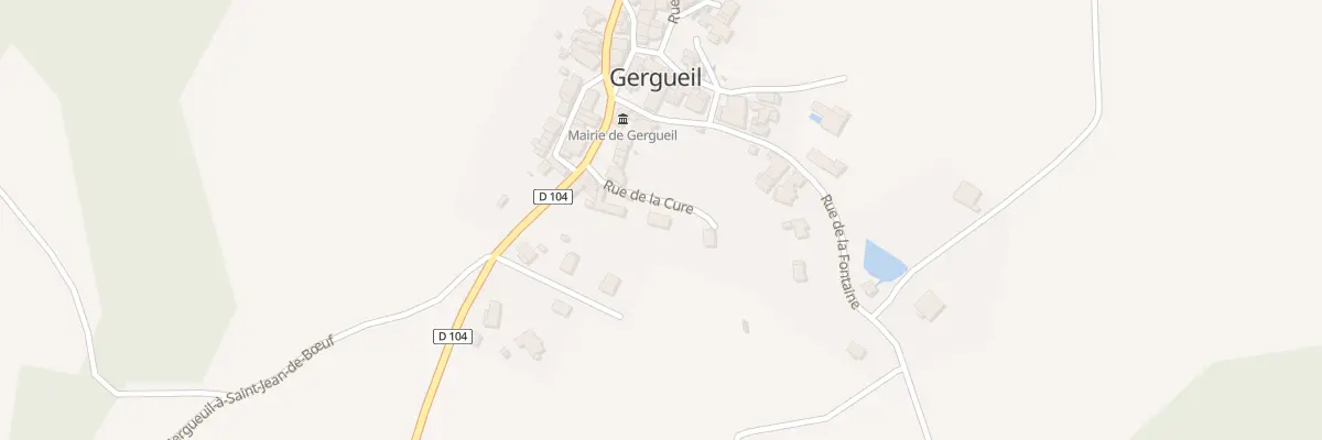 Plan du 4 Rue de la Cure à Gergueil