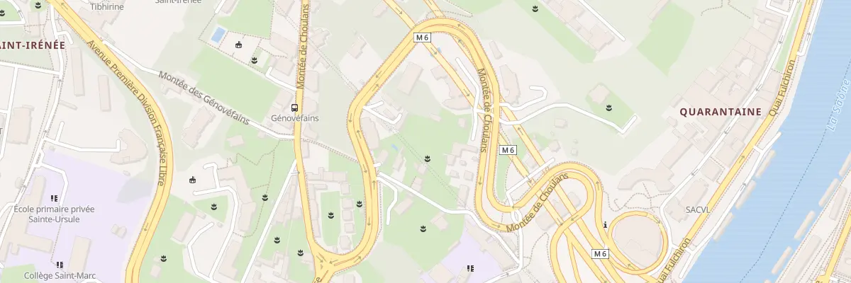 Plan du 4T Mte des Génovefains à Lyon 5e Arrondissement