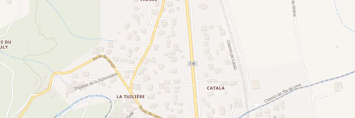 Plan du 231 Rte de Lyon à Lemps