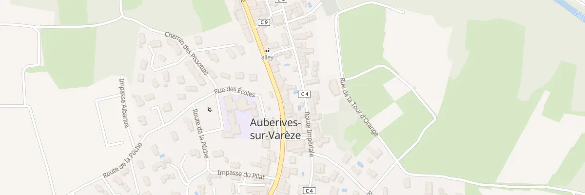 Plan du 643 Rte Nationale 7 à Auberives-sur-Varèze