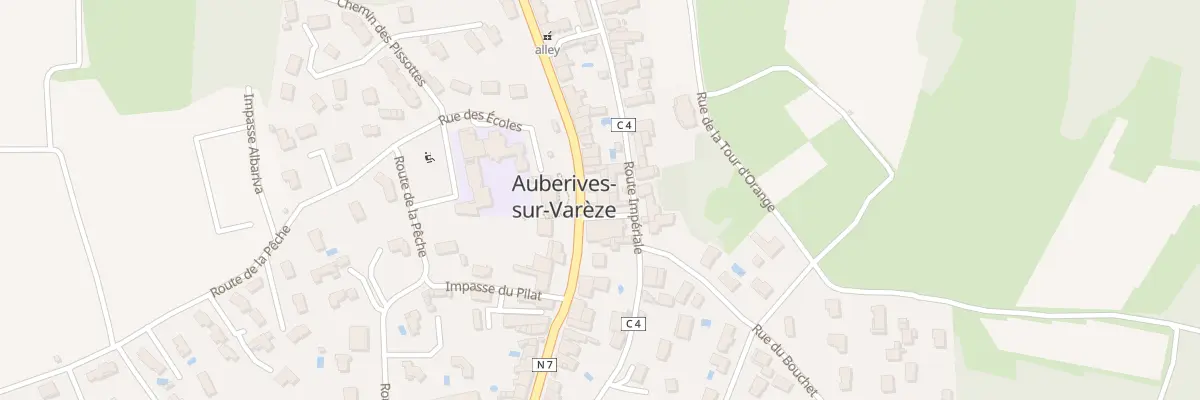 Plan du 27 Rue de la Passerelle à Auberives-sur-Varèze