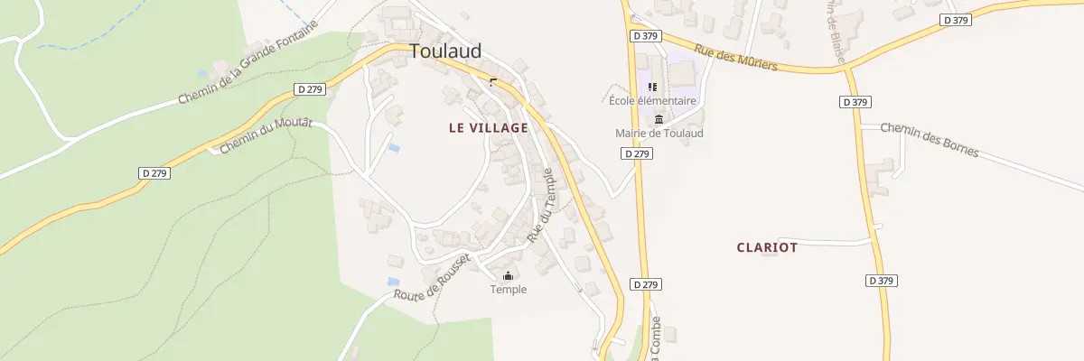 Plan du 125 Rue du Temple à Toulaud
