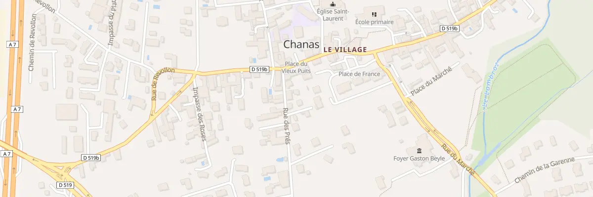 Plan du 3B Rue des Prés à Chanas