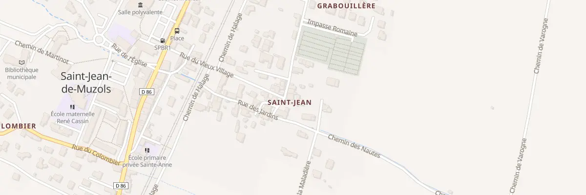 Plan du 55 Voie Romaine à Saint-Jean-de-Muzols