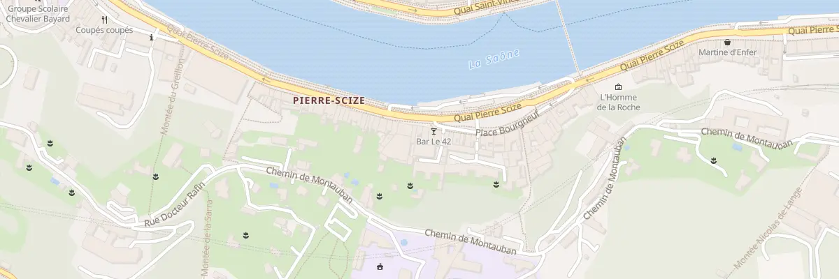 Plan du 40 Quai Pierre Scize à Lyon 9e Arrondissement