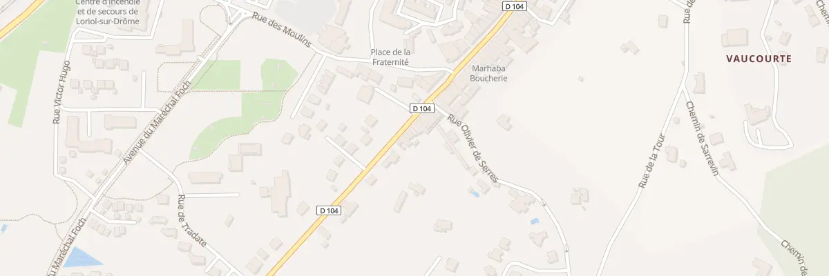 Plan du 203 Av de la Republique à Loriol-sur-Drôme