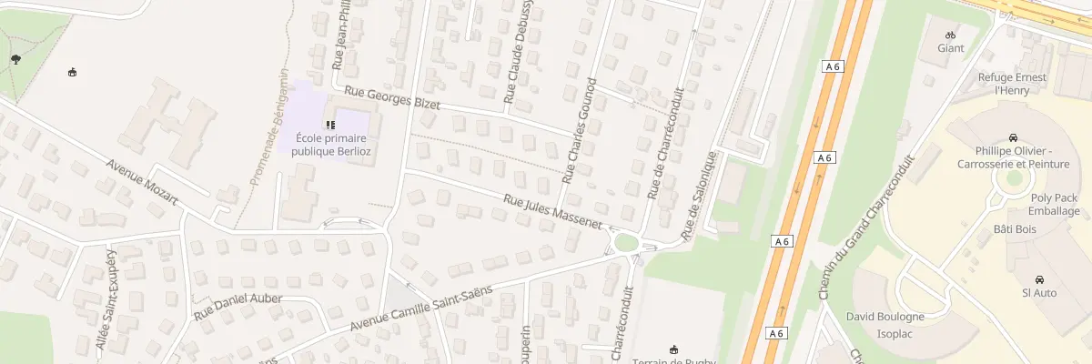 Plan du 8 Rue Jules Massenet à Châtenoy-le-Royal