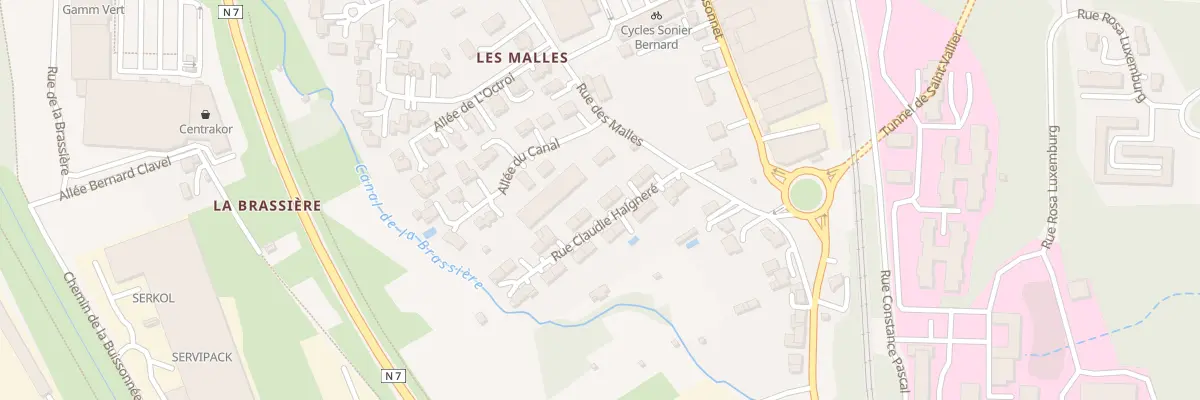 Plan du 68 Rue des Malles à Saint-Vallier