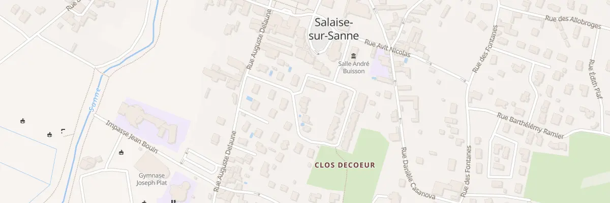 Plan du 9003 Rue Aristide Berges à Salaise-sur-Sanne